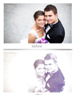 Before & after image of PicLight for Mac