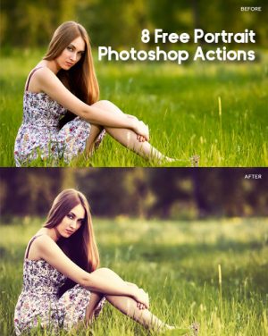 Free portrait photoshop actions