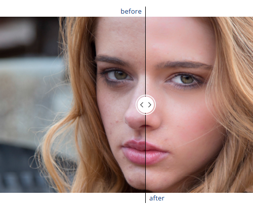 Auto photo correction software to beautify