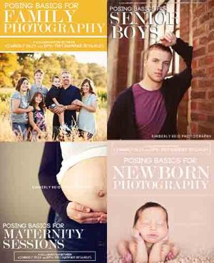 posing basics for newborn, maternity, family and senior boys photography bundle cover