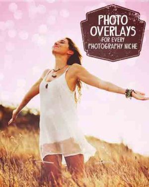female with her arms wide enjoying the breeze cover of photo overlays bundle
