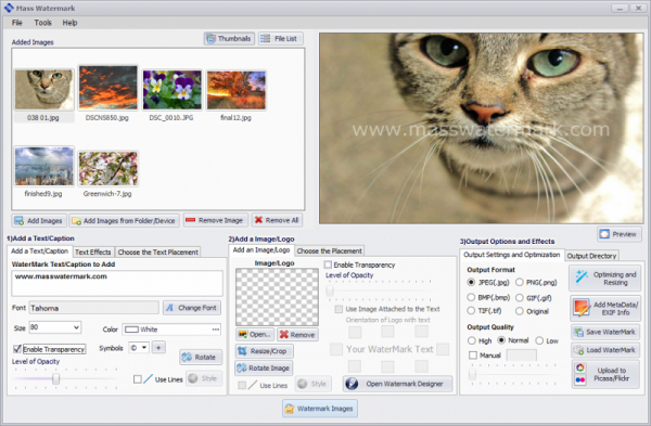easy way to mass watermark images