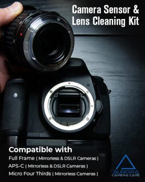 camera sensor and lens cleaning kit