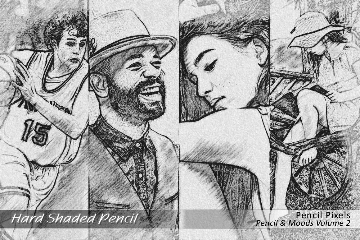 hard shaded pencil