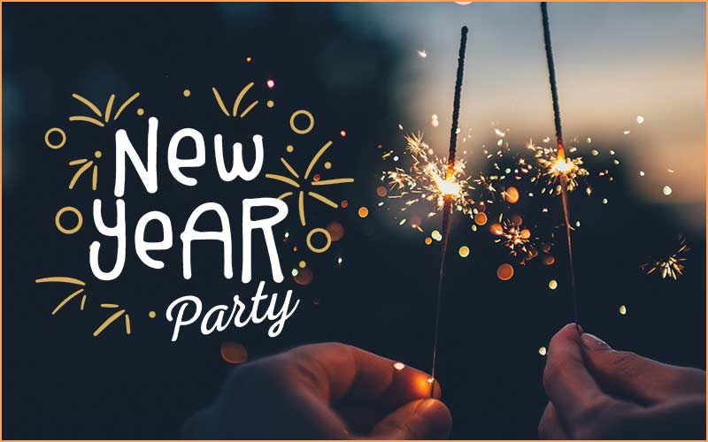 new year party text overlay preview