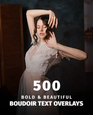 boudoir text overlays featured image