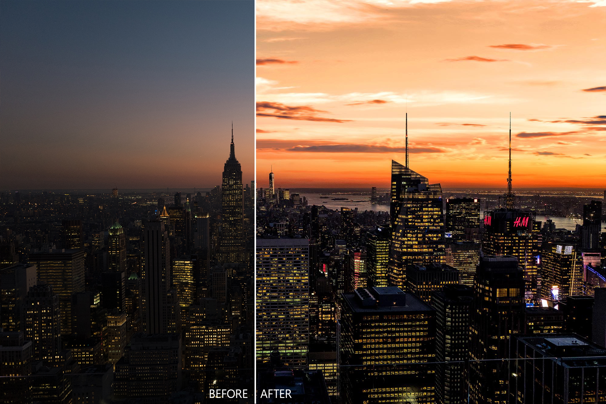 travel photography before & after 1
