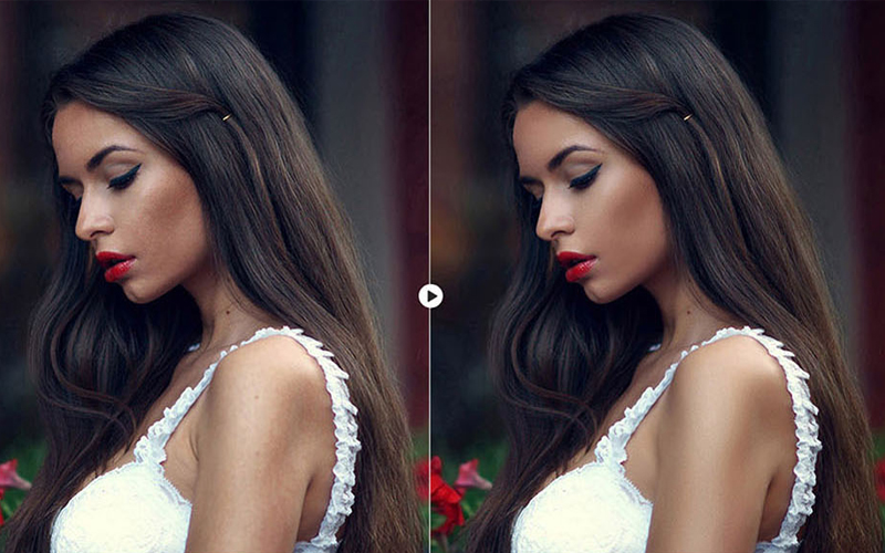 skin retouching in photoshop BEFORE & AFTER 10