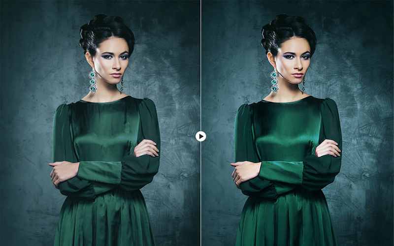 skin retouching in photoshop BEFORE & AFTER 2-2