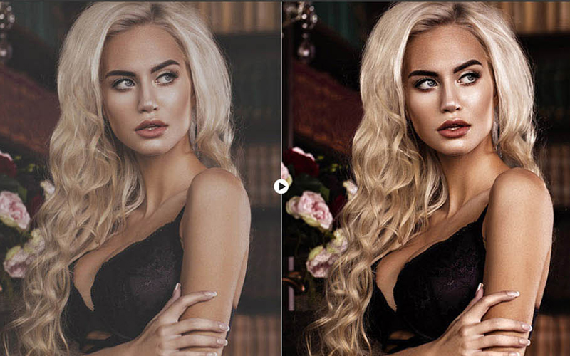 skin retouching in photoshop BEFORE & AFTER 5-2