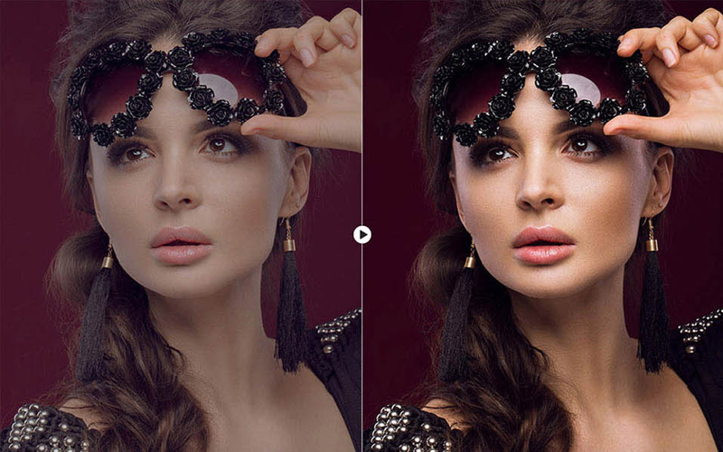 skin retouching in photoshop BEFORE & AFTER 9