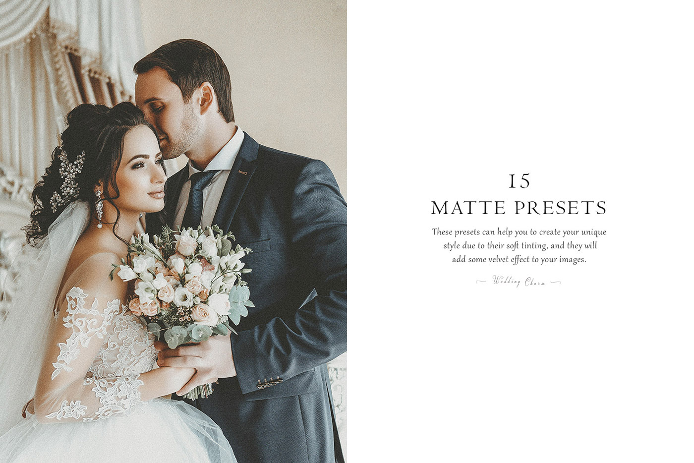 lightroom wedding presets common info tableMatte 2