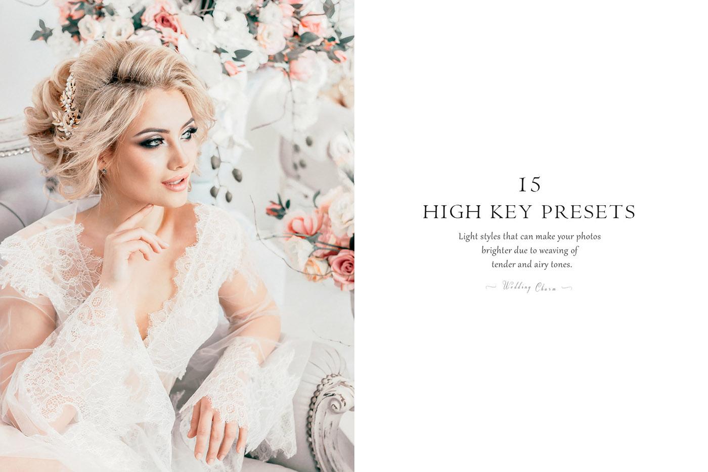 lightroom wedding presets common info tableHigh kEY 2