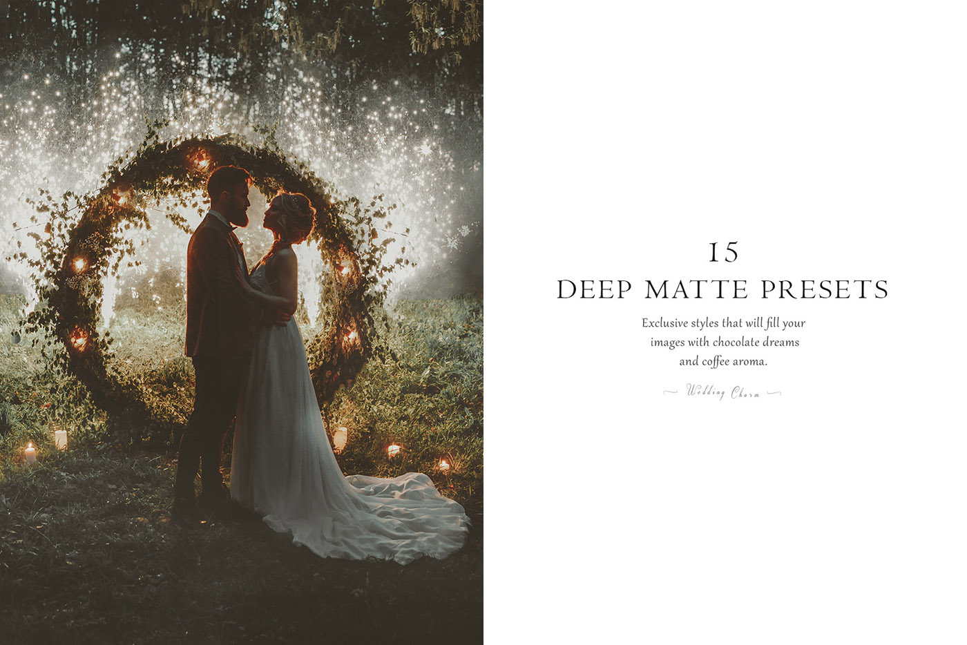 lightroom wedding presets common info tableDEEP MATTE 2