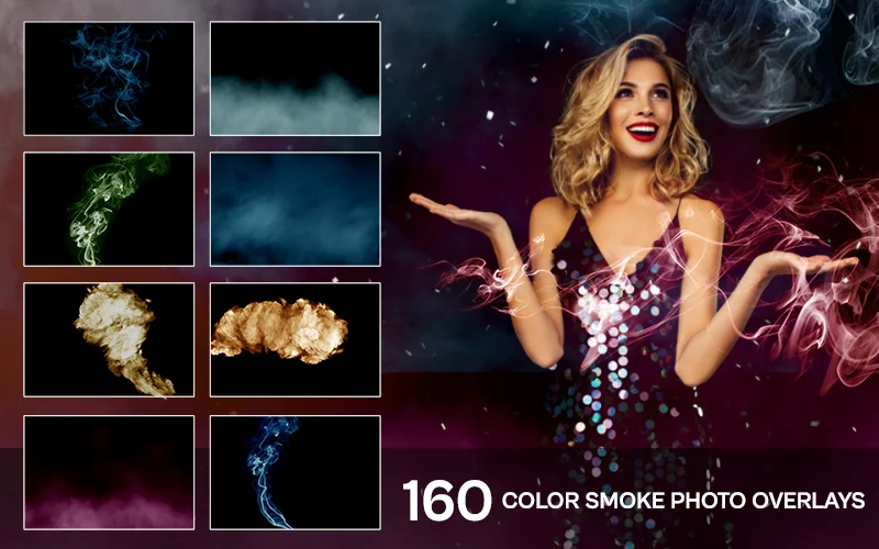 Color Smoke Photo Overlays