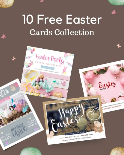 easter card design mock ups - cards collection cover