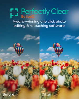 perfectly clear software banner