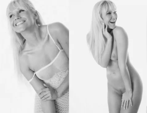 Black and white nude photo shoot