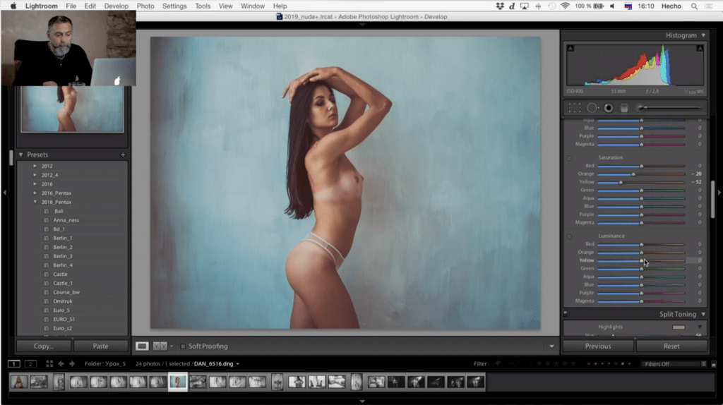 editing course post processing nude photo by dan