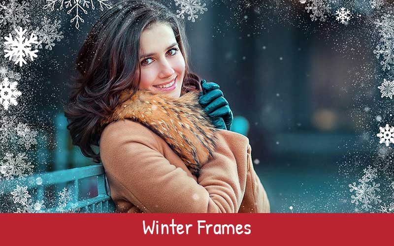 winter photo frames