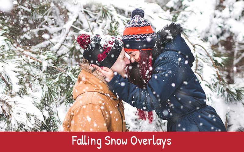 falling snow overlay