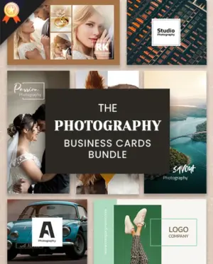 plus free deal photography business cards bundle