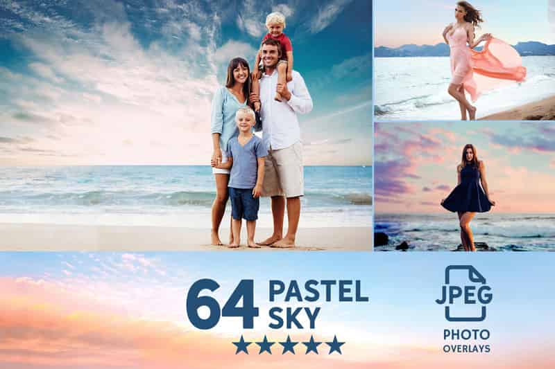64 Pastel Sky Photo overlays image
