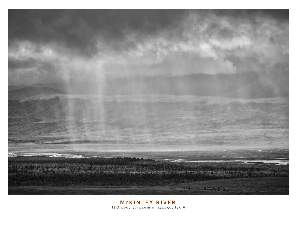 black and white image of Mckinley river