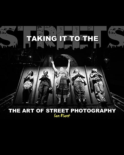 bw image of five people lying on a plank street photography course cover