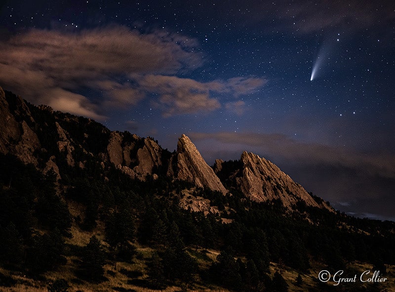 comet night photography