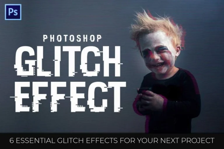 glitch action photoshop free
