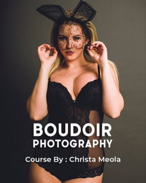 girl wearing a black corset cover image of boudoir photography course