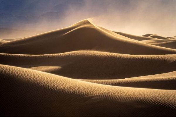 desert landscape with sand hills