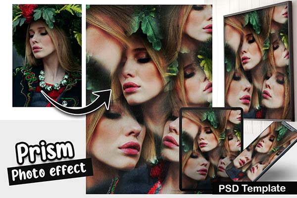 Prism Photoshop Template Preview