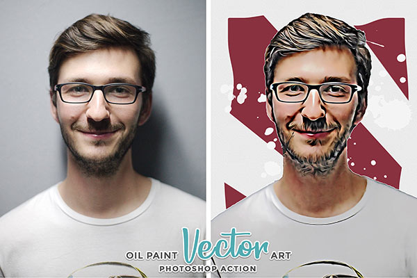 oil paint vector art preview