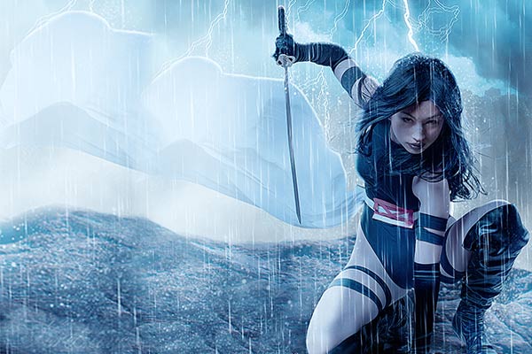 Warrior girl photo manipulation