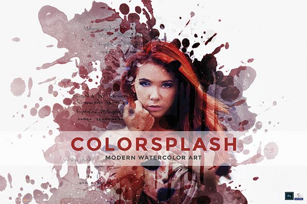 A cover image of colorsplash modern watercolor art
