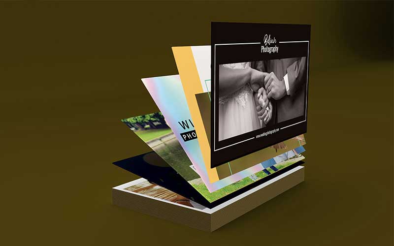 An image of horizontal photography cards