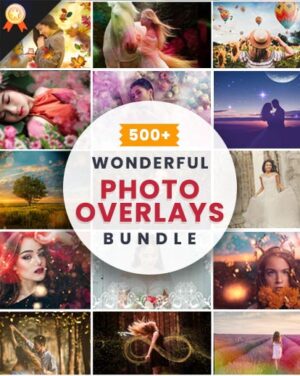 500+ Wonderful Photo Overlays bundle feature image