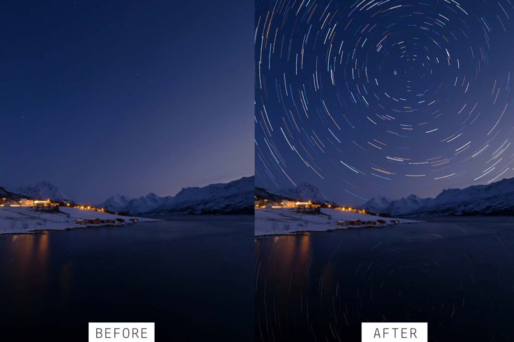 High quality before and after image