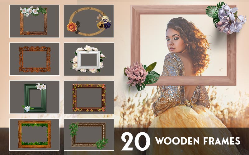 20 wooden frames