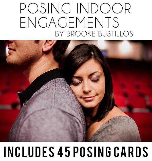 indoor engagement- posing cards for photographers