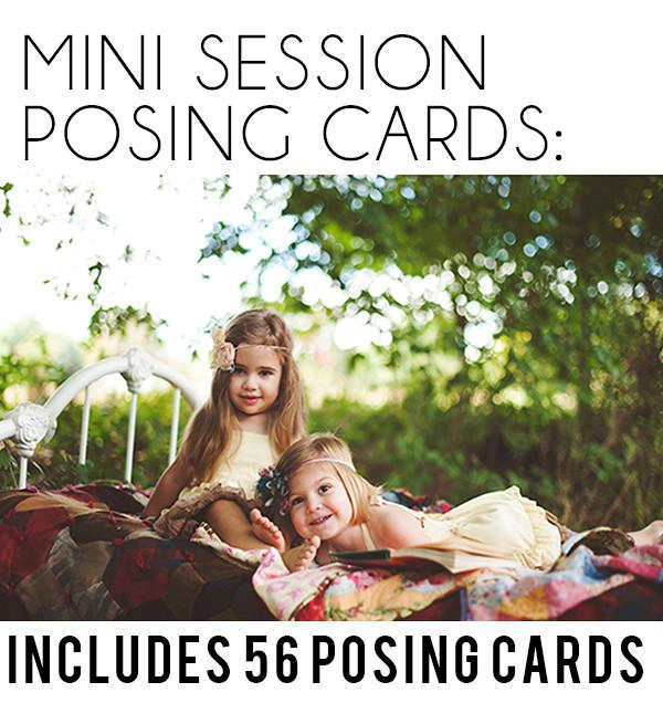 mini session posing cards - posing cards