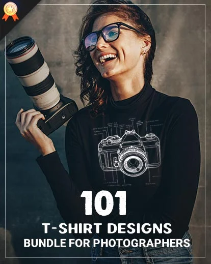 101-photography t-shirt designs bundle