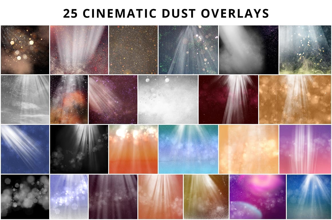 cinematic dust overlays