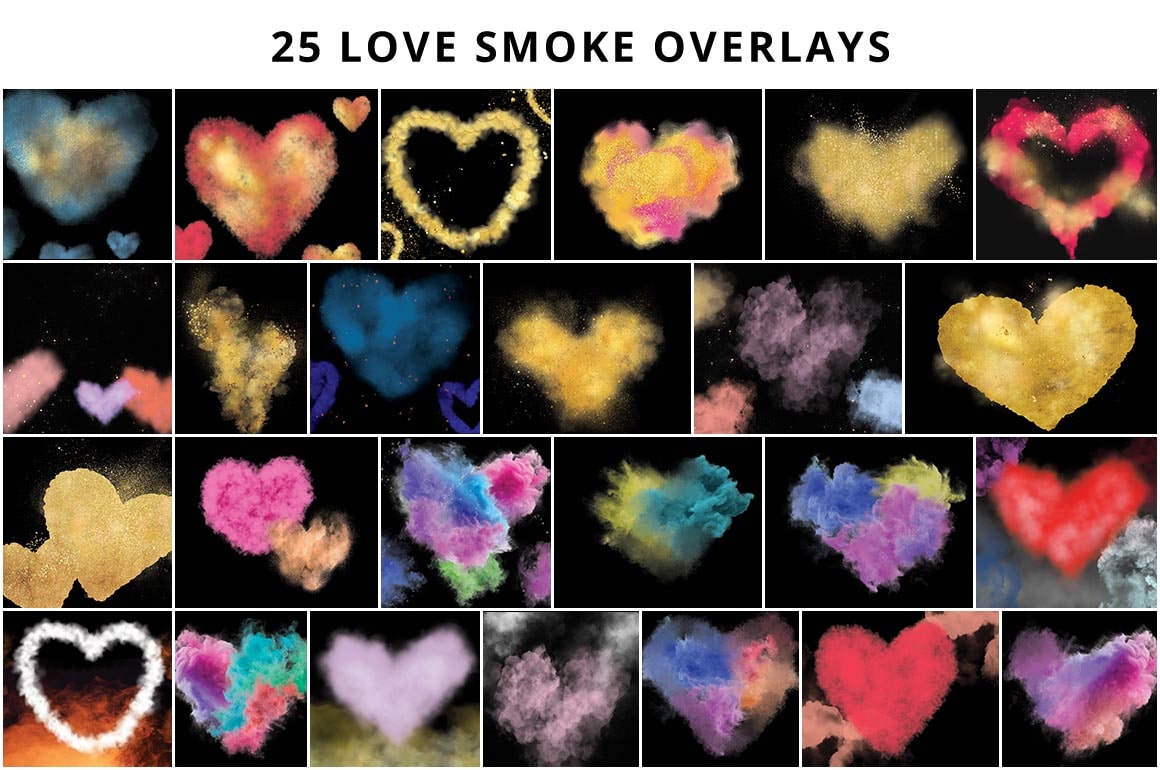love smoke overlays
