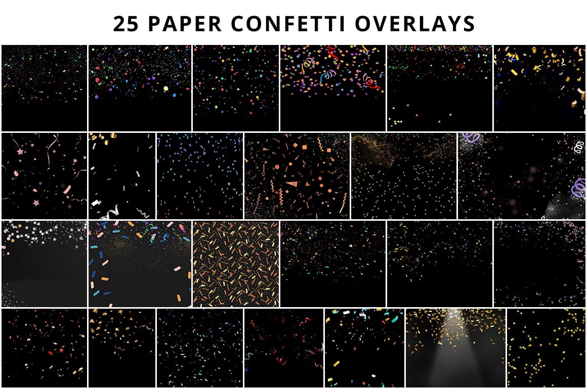 paper confetti overlays
