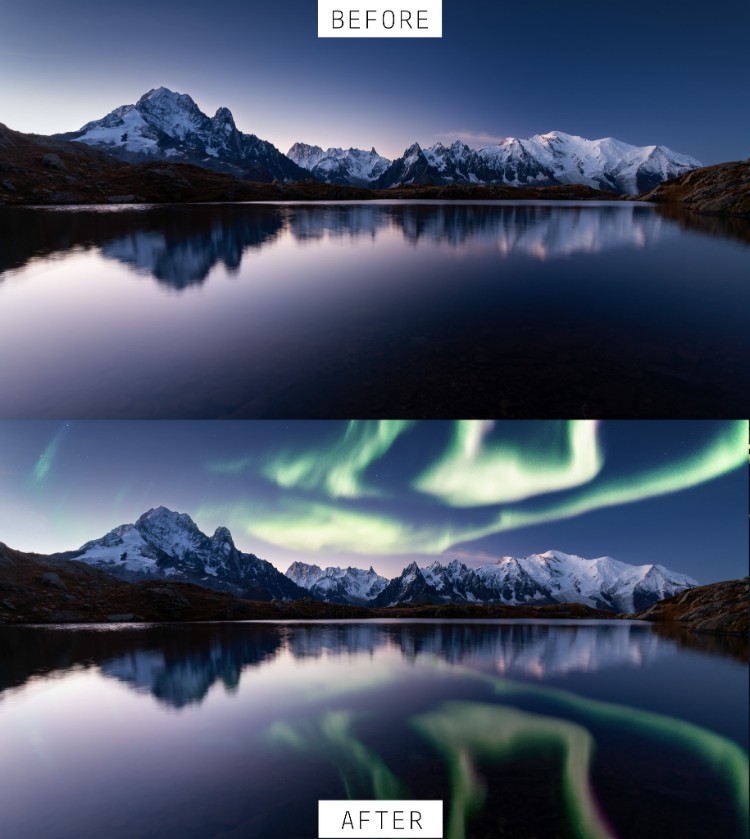 northern light aurora overlays