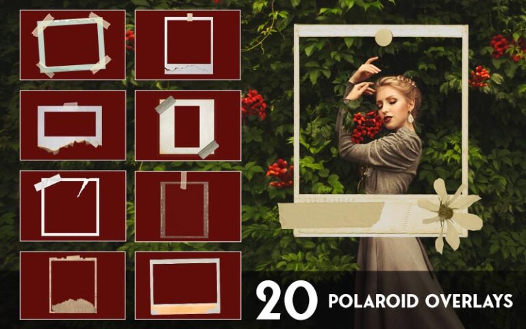 polaroid frame overlays