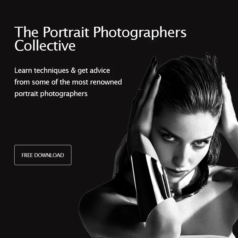portrait photography freebie banner